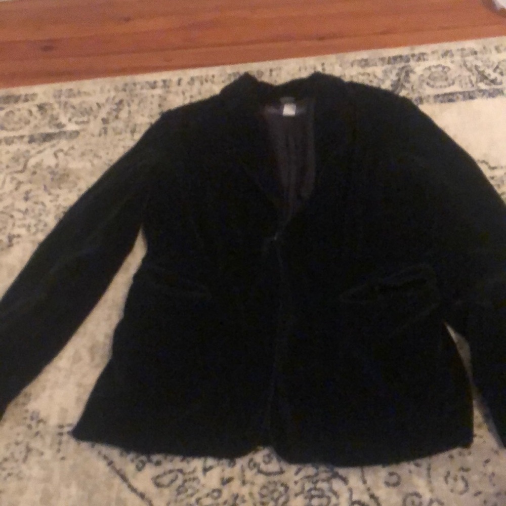 Banana Republic black velvet blazer